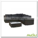 Audu Synthetic Rattan Sofa,4 Pieces Round Synthetic Rattan Outdoor Sofa thumbnail-2