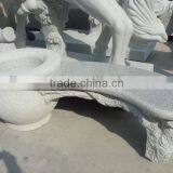 Chinese light grey granite G603 flower pot
