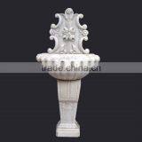 White Marble Carved Sink thumbnail-1