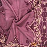 Wool Acrylic Jacquard Luxury Knitted Winter Blanket thumbnail-2