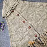 Spring Autumn Ladies Knitting Cardigan Sweater Cape thumbnail-3