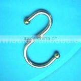 S Shower Curtain Hooks Rings,Polished Chrome Metal Bathroom Shower Curtain Hooks, S GOLDEN/CHROME/BRONZE thumbnail-3