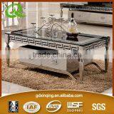 C372 Living Room Tea Table Marble Top Tea Table thumbnail-3