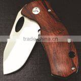 Mini Outdoor Camping Survival Tool Wooden Handle Multifunction Pocket Knife thumbnail-3
