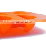 silicone orange shape ice cube tray/silicone ice molds