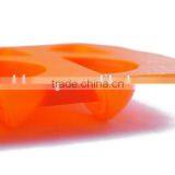 Silicone Orange Shape Ice Cube Tray/silicone Ice Molds