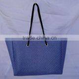 Fashion Canvas Shopping Bag With Dot Pattern for Women thumbnail-3