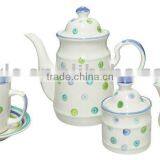 17 Pcs Hand Painted Tea Set thumbnail-1