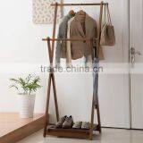 Wooden Coat Hanger for Living Room Wooden Clothes Rack thumbnail-3