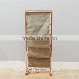 4 Tier Magazine Dispaly Rack With Textile Solid Beech Wood Magazine Rack Holder thumbnail-2