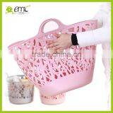 Emc Laundry Basket Plastic, Emc Plastic Laundry Baksets With Handle thumbnail-2