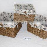 Maize Peel Weave Rectangle Style Storage Basket thumbnail-1