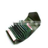 Colorful Factory Direct Wholesale Lichi Pattern Genuine Leather Customize RFID Blocking Card Holder thumbnail-6