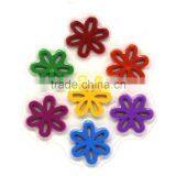 New Design Fancy Flower 7 Color Crayon, 7 pk Flower Wax Crayon, Novelty Flower Shaped Crayon Set thumbnail-1