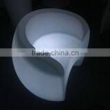 Modern Classic Plastic Colorful Lighting Illuminated RGB LED Chair With Table thumbnail-2