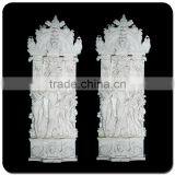 High Quality Hand Carved Three Woman Greek Marble Pillars thumbnail-2