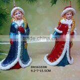 Christmas Beautiful Girl Carved Candle Deocration thumbnail-3