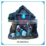 polyresin christening decorations with LED light