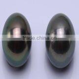 AAA Grade 9-10mm Black Round Tahitian Loose Pearls thumbnail-1