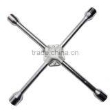 Cross Rim Wrench 4 Way Wheel Spanner Nut X Cross Car Tyre thumbnail-1