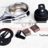 1/2" 3/8" 1/4" Ratchet Wrench (Socket Set) Quick Release Wrench 72t Cr-v thumbnail-3
