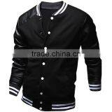 Varsity Jacket With Leather Sleeves thumbnail-1