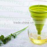 Cooking Funnel Food Grade Kitchen Silicone Rubber Funnel Silicone Foldable Funnel thumbnail-2