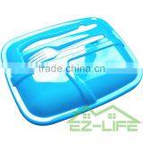 China Made Food Grade Silicone Big Size Plastic PP Food Comtainer 3 Layer Airtight Lunch Box for Kids thumbnail-2