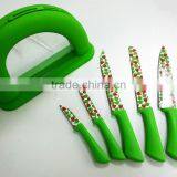 5 Pcs Kitchen Knife With Plastic Knife Holder thumbnail-2
