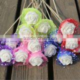 Deoctarive Rose Picks Rose on a Stick Floral Picks for Pot Garden Deco thumbnail-1