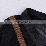 2015 High Quality Round Neck Long Sleeve Knee Length Celebrated Dress With Mesh thumbnail-3