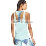 Wholesale Bodybuilding Burnout Active Open Side Bra Sport Tank Tops for Women thumbnail-2