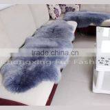 CX-D-112 Real Lamb Sheepskin Fur Wool Throw Blanket Fur Rug thumbnail-6