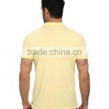 Bulk Sale Paperweight Yellow Golf Polo Shirt Collar Design 100% Cotton Model Golf Polo Shirts for Men thumbnail-3