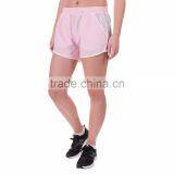 MGOO Hot Sale 100% Polyester Women Crossfit Shorts Transparent White Binding Dri Fit Shorts thumbnail-4