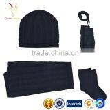 Cable Design Baby Cashmere Hat Scarf Set thumbnail-3