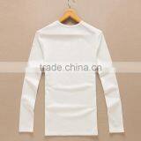 Pure White Simple Ladies 100% Cotton Long Sleeve T-shirt thumbnail-2