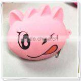 S80131A Cute Cartoon Silicone Wallet Korea, Creative Zipper Bag thumbnail-3