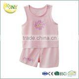 Cheap China Short Sleeve Wholesale Pink Infant Clothing Cotton Baby Girl Romper Set Wholesale thumbnail-1