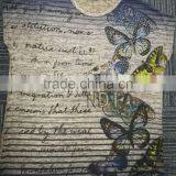 Guangzhou Apparel Factory Hot Sale Fashion Short High Quality Printed Lady T-shirt thumbnail-1