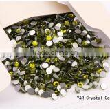 SS30 288pcs/lot Olivine Color High Quality Nails Flat Back Non HotFix Rhinestones thumbnail-5