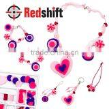 OEM Children Crafts Create Your Own Heart Style Felt Jewelry Kit thumbnail-2