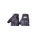 Half Finger Motorycle Leather Gloves MCS-04H thumbnail-1