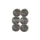 6pcs Galvanized Stainless Steel Cleaning Ball Metal Round Scourer for Utensil thumbnail-1