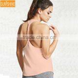 OEM Womens Yoga Tank Tops Gym Athletic Shirts Clothes Running Cami Vest thumbnail-2