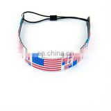 Fashion Cheap USA flag print PVC Girls's Headband