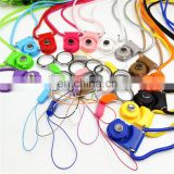 Free disassembly easy locked nylon rope charm lanyard for mobile phone, badges, name tags