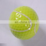 Tennis sports golf ball that looks like a tennis