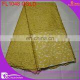 swiss lace/african lace fabrics/african fabrics/guipure lace fabric/african organza lace fabric FL1048 gold