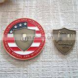 Top Quality Soft Enamel Shield Logo Combined Coin thumbnail-1
